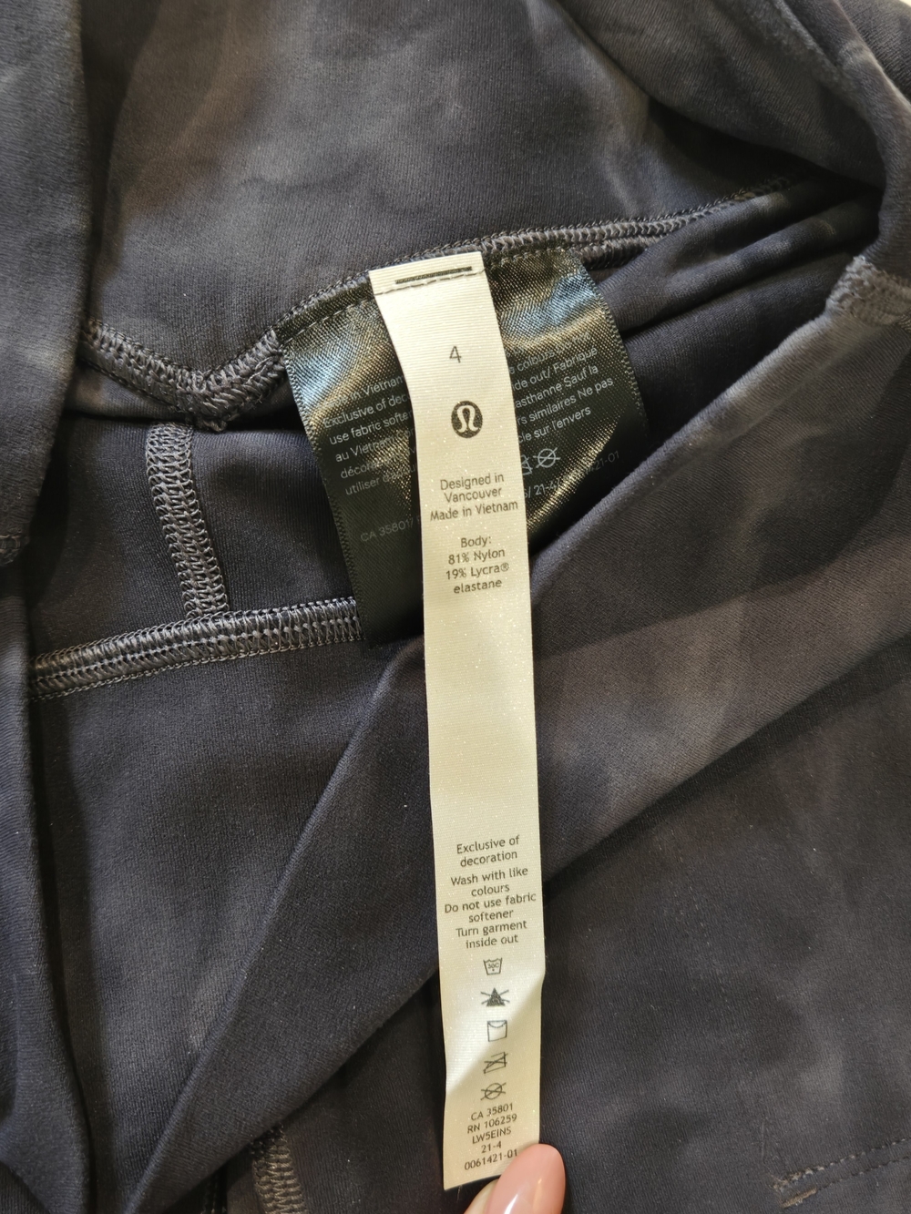 NWT- Lululemon Align High-Rise Jogger Diamond Dye Graphite Grey Size 4 - Picture 11 of 13